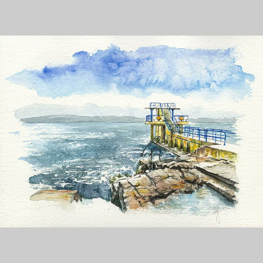 Gina Lynch Print: Blackrock Diving Tower, Salthill