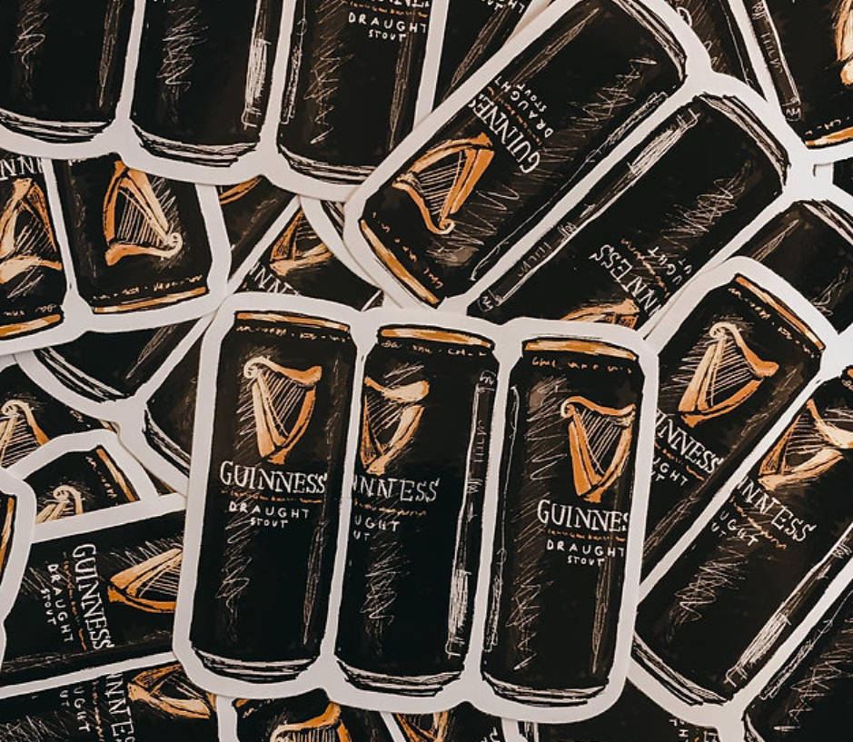 Lucia Moreno Guinness Stickers