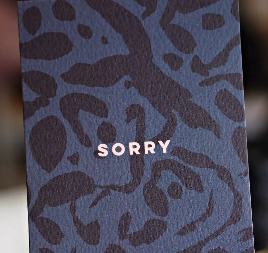 Inky Sorry Card The Completist