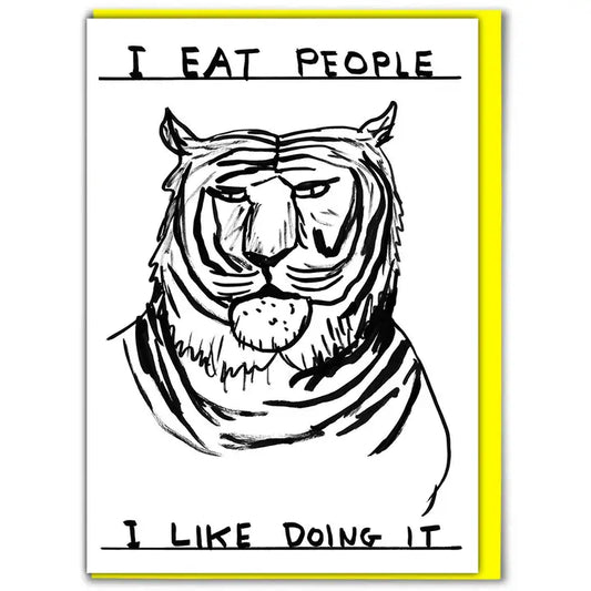 David Shrigley: "I Eat People" - Card