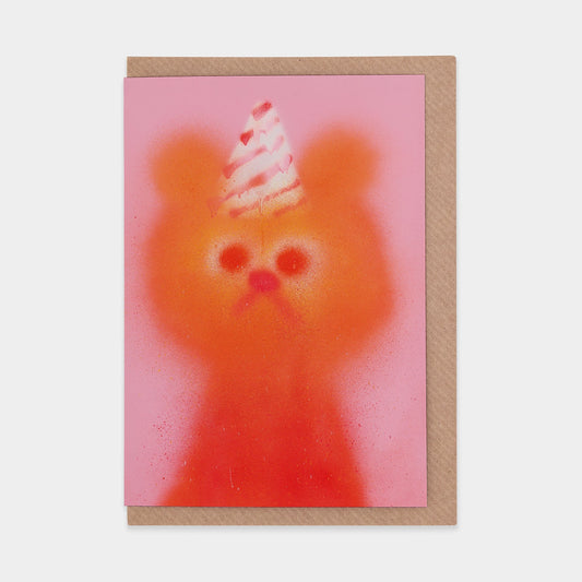 Fizzy Orange Birthday Card by Jon Burgerman