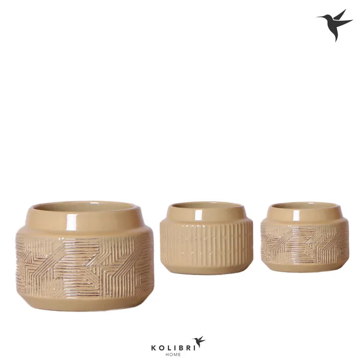 White Maze Plant Pot - Kolibri - Small