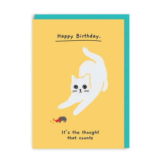 Ohh Deer: It's The Thought That Counts Birthday Card