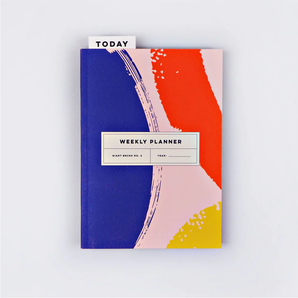 Completist: Giant Brush No. 1 Lay Flat Weekly Planner Book