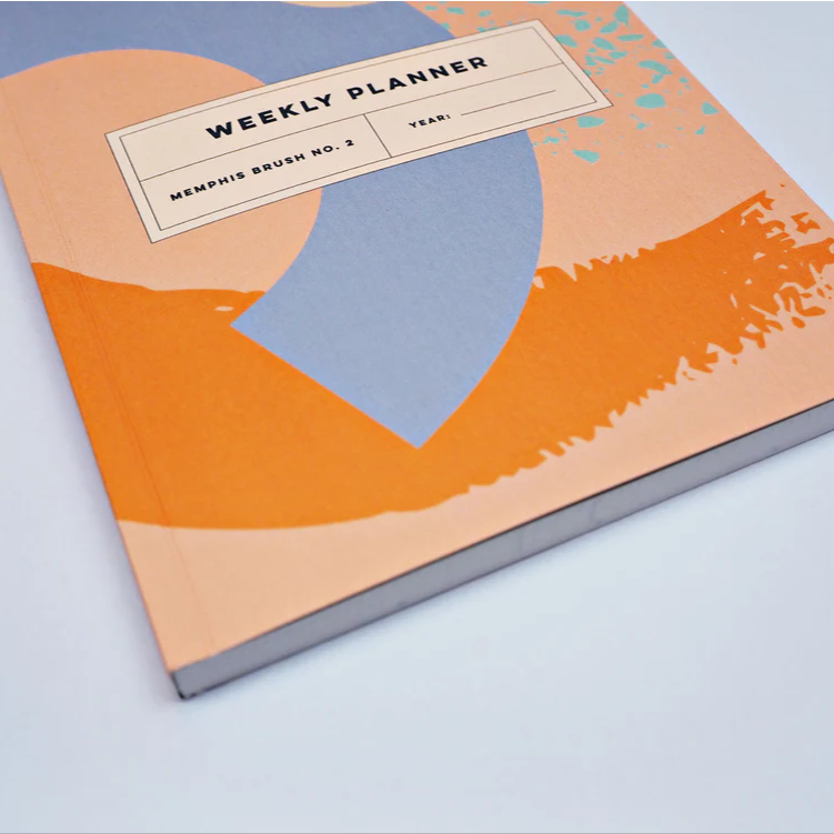 Completist: Memphis Brush No. 2 Weekly Lay Flat Planner Book