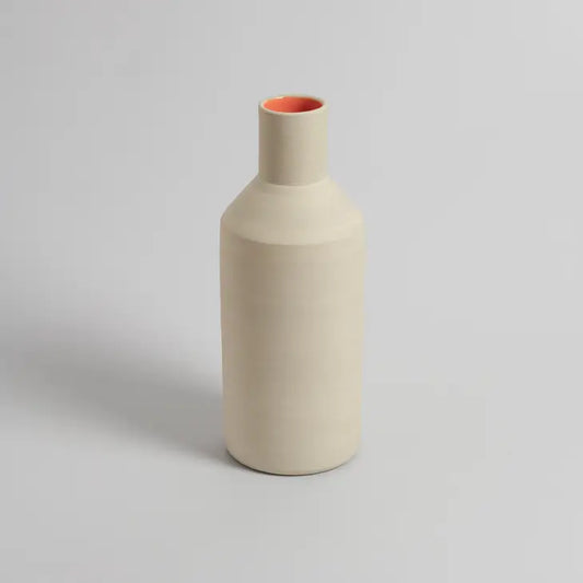 Natural Vase M Orange - Handmade Stoneware - Summe