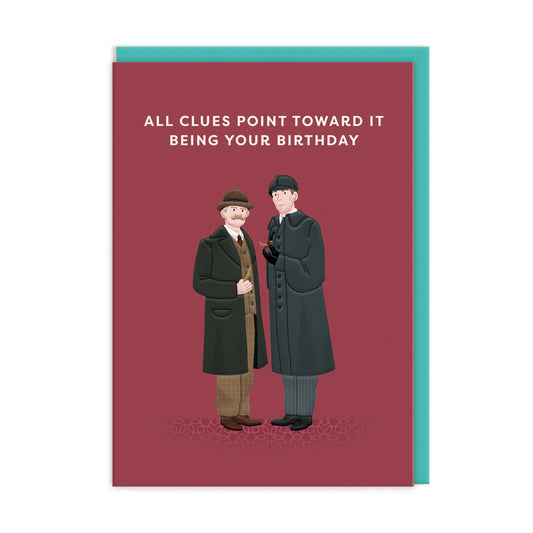 Ohh Deer: Sherlock Holmes Greeting Card