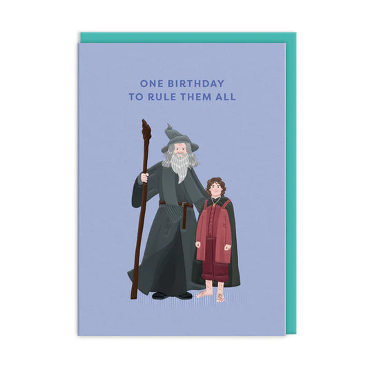 Ohh Deer: Frodo and Gandalf Lord of the Rings Greeting Card