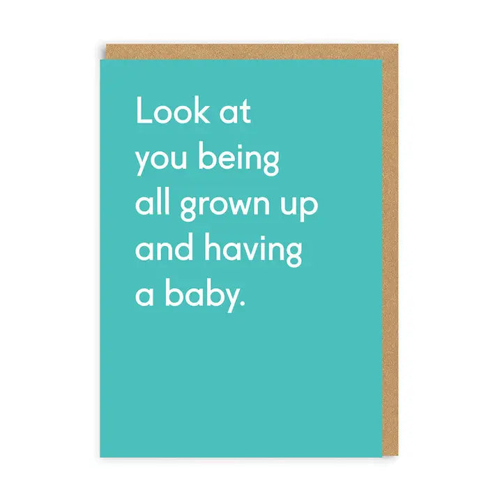 Ohh Deer card:  All Grown Up Having A Baby