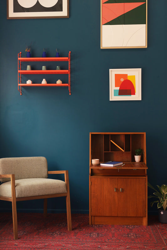 MCM Teak Bureau 1 - Mid-Century Furniture