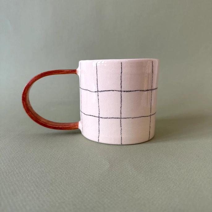 Odeon Studio - Red Handle Checkered Mug