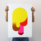 Alastair Keady "Maxi Disco (yellow and pink)" - Unframed