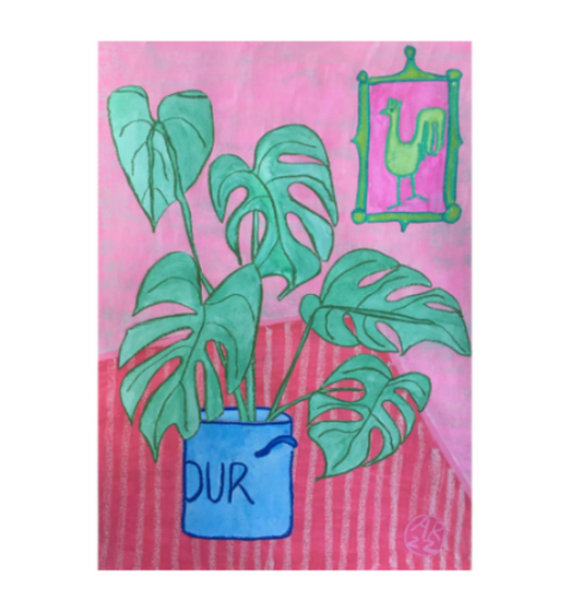 Drawn and Archived - Monstera In Flour Tin