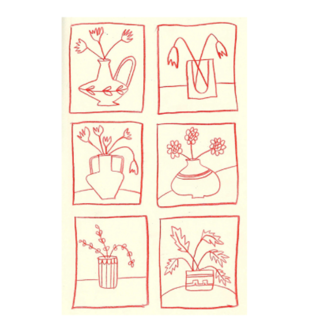 Drawn and Archived - Flower Thumbnails Red