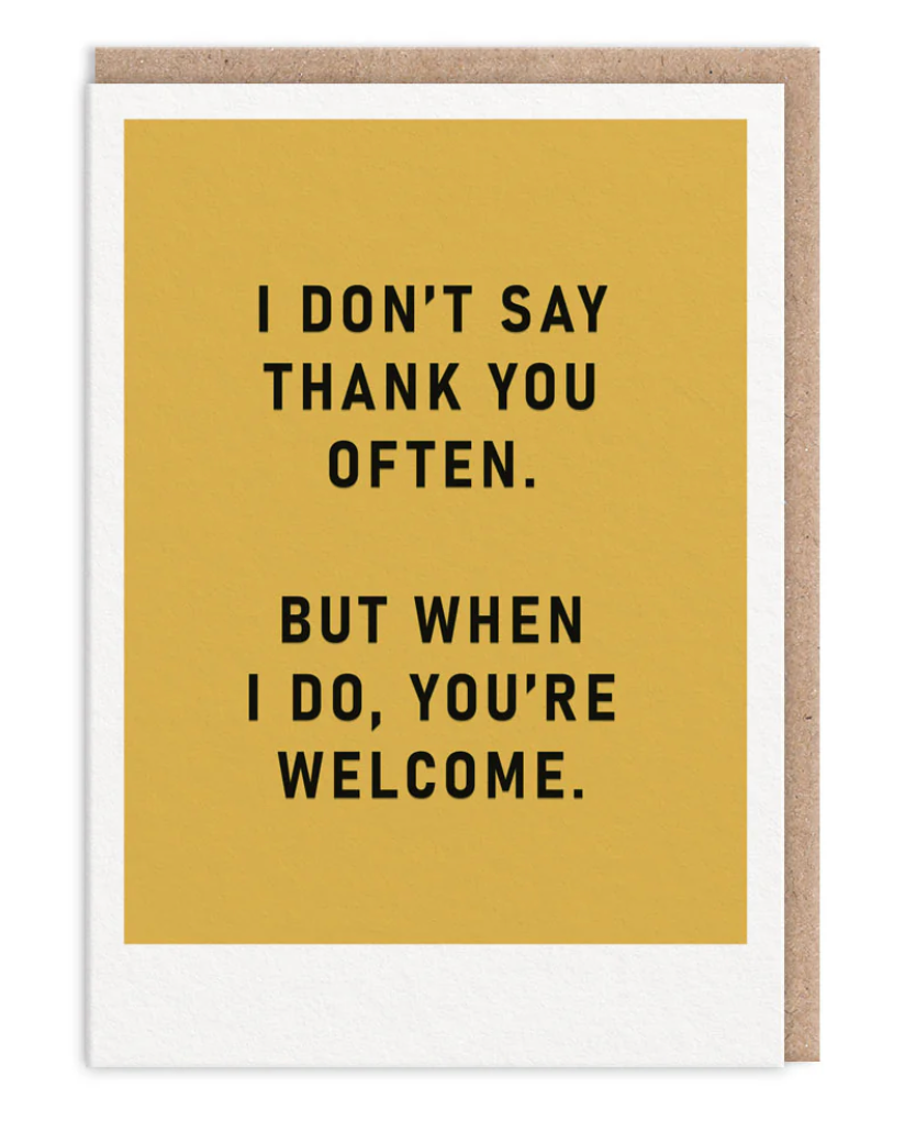 Ohh Deer: You're Welcome Thank You card