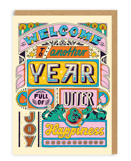 Ohh Deer: Another Year Full Of Happiness Card