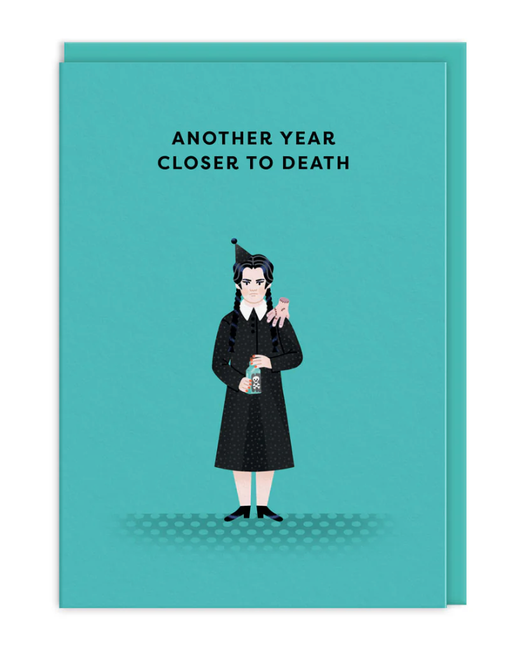 Ohh Deer: Wednesday Addams Greeting Card