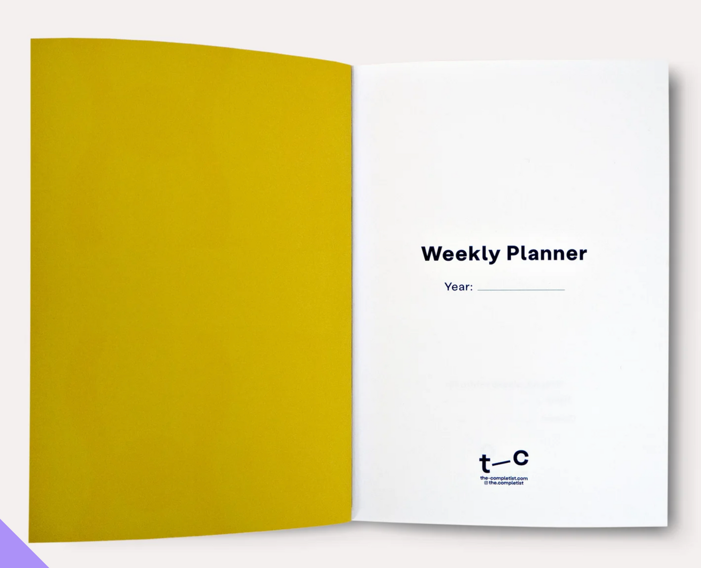 Completist: Casetta No. 1 Weekly Lay Flat Planner Book