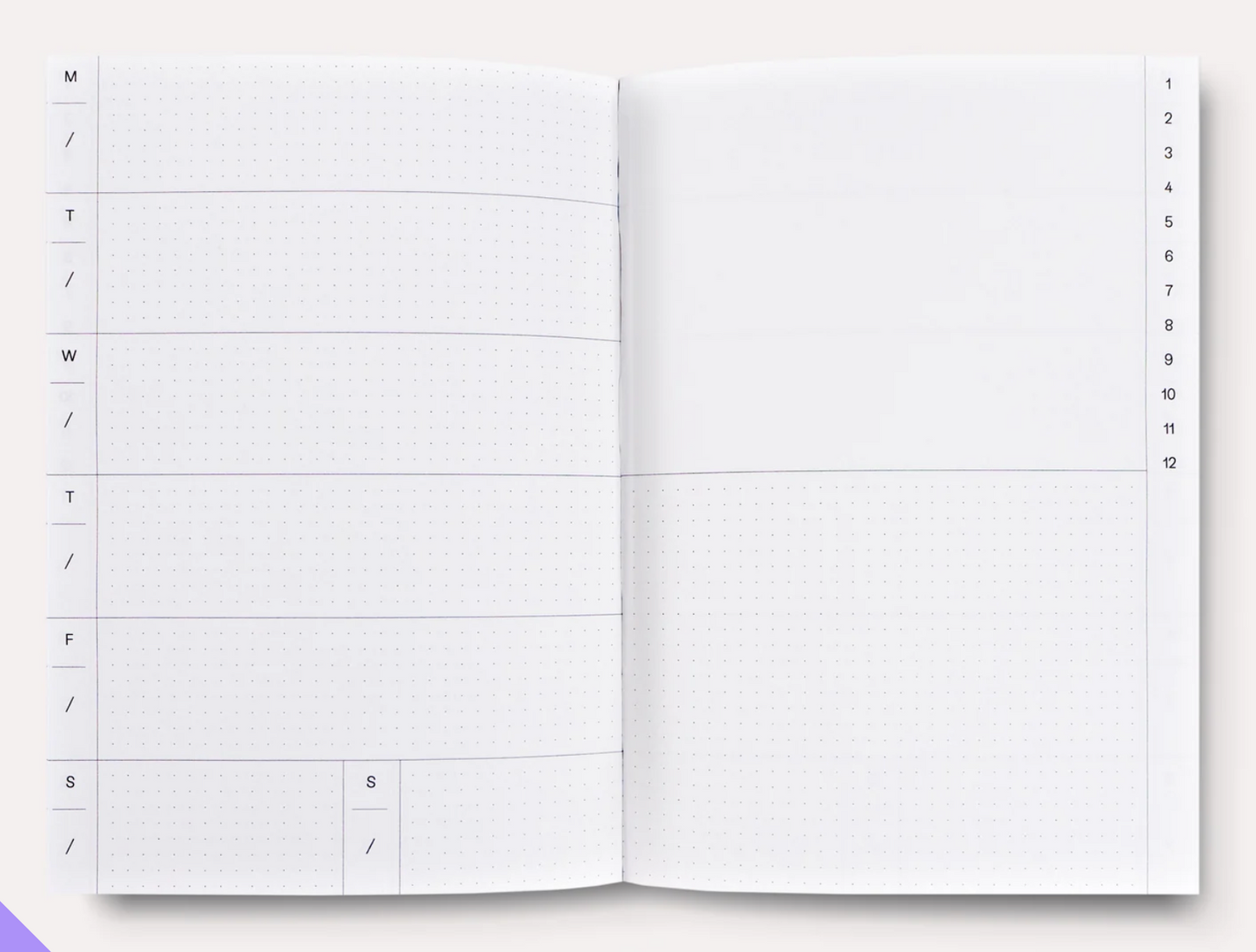 Completist: Casetta No. 1 Weekly Lay Flat Planner Book