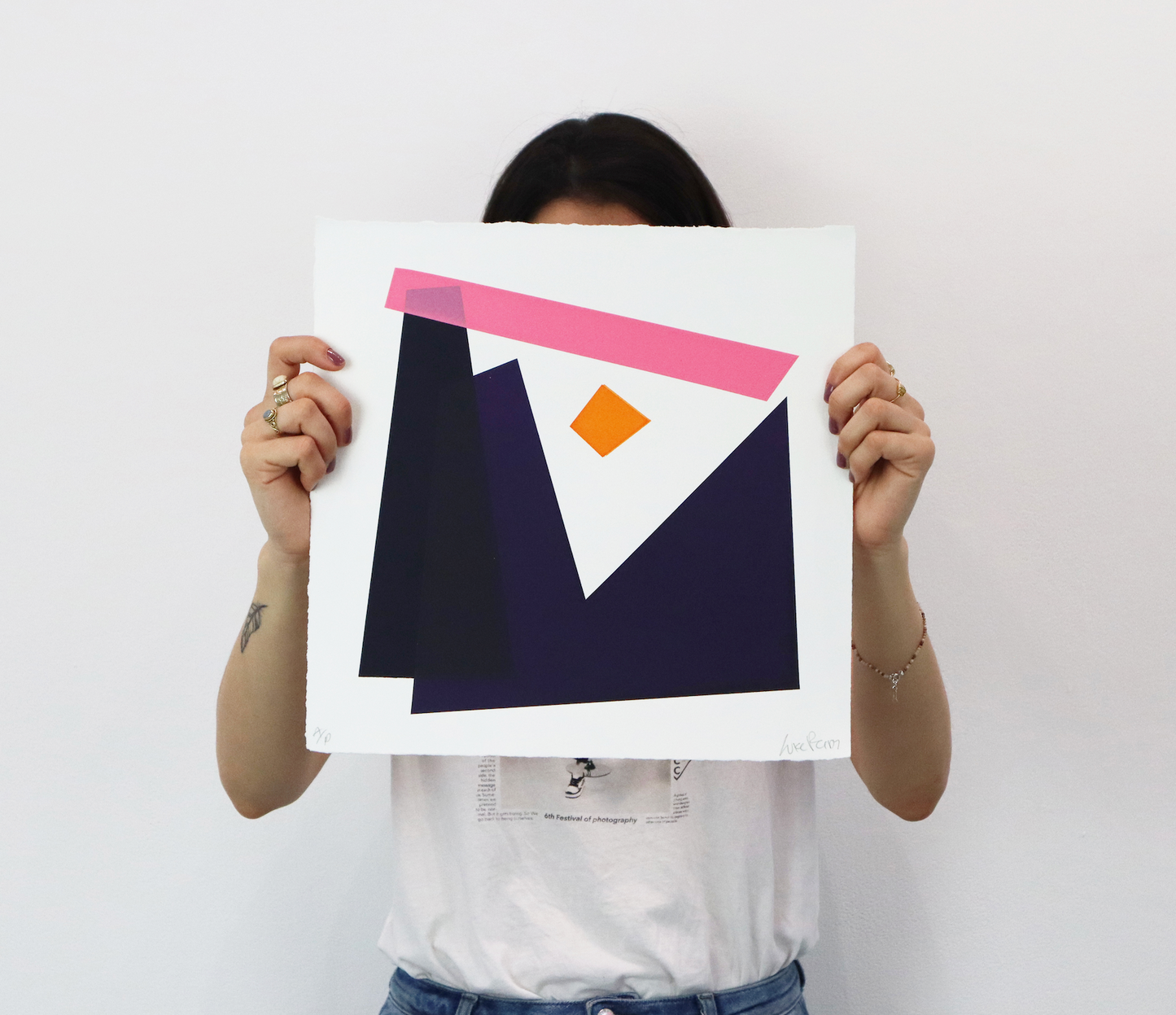 Luke Reidy #5 (S Purple/Orange/Pink) - Unframed