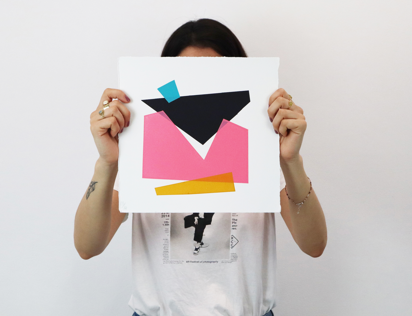 Luke Reidy (Triangle Pink / Black / Blue / Yellow) - Unframed