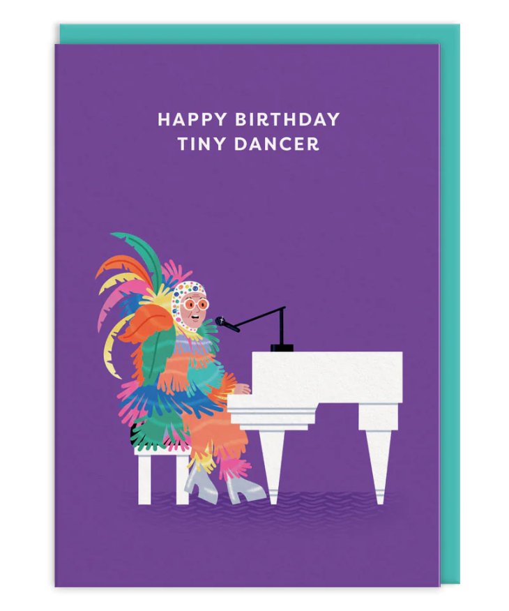 Ohh Deer: Tiny Dancer Elton John Birthday Card