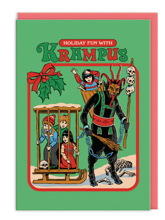 Ohh Deer: Holiday Fun With Krampus Christmas Card