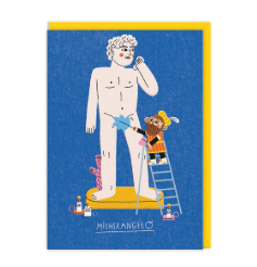 Ohh Deer card: Michelangelo