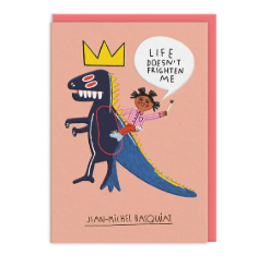 Ohh Deer card: Jean Michel Basquait