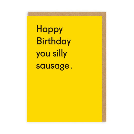 OHH DEER Card: Happy Birthday You Silly Sausage