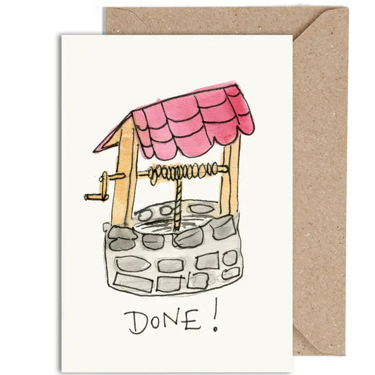 Weird Watercolours: Well Done Card