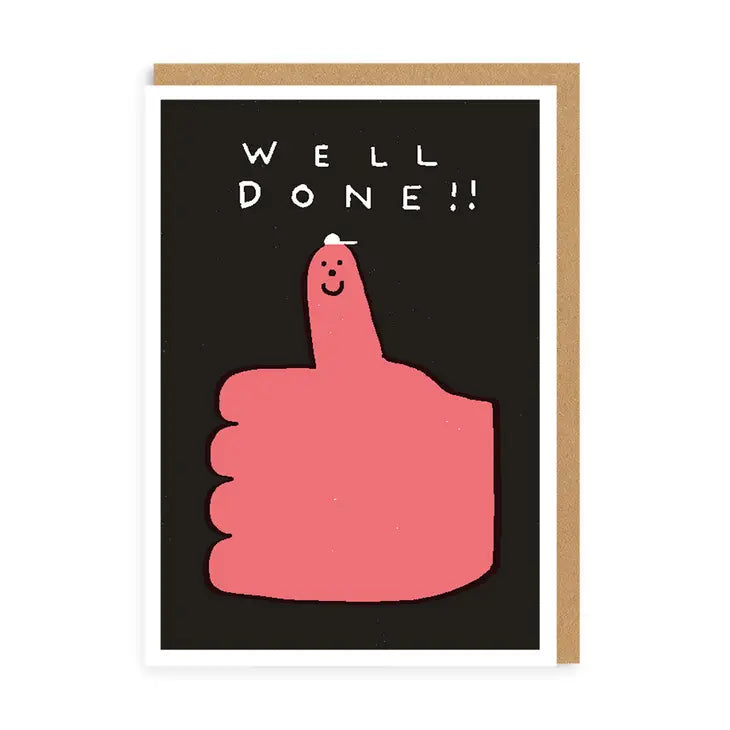 Ohh Deer: Well Done Thumbs Up Card