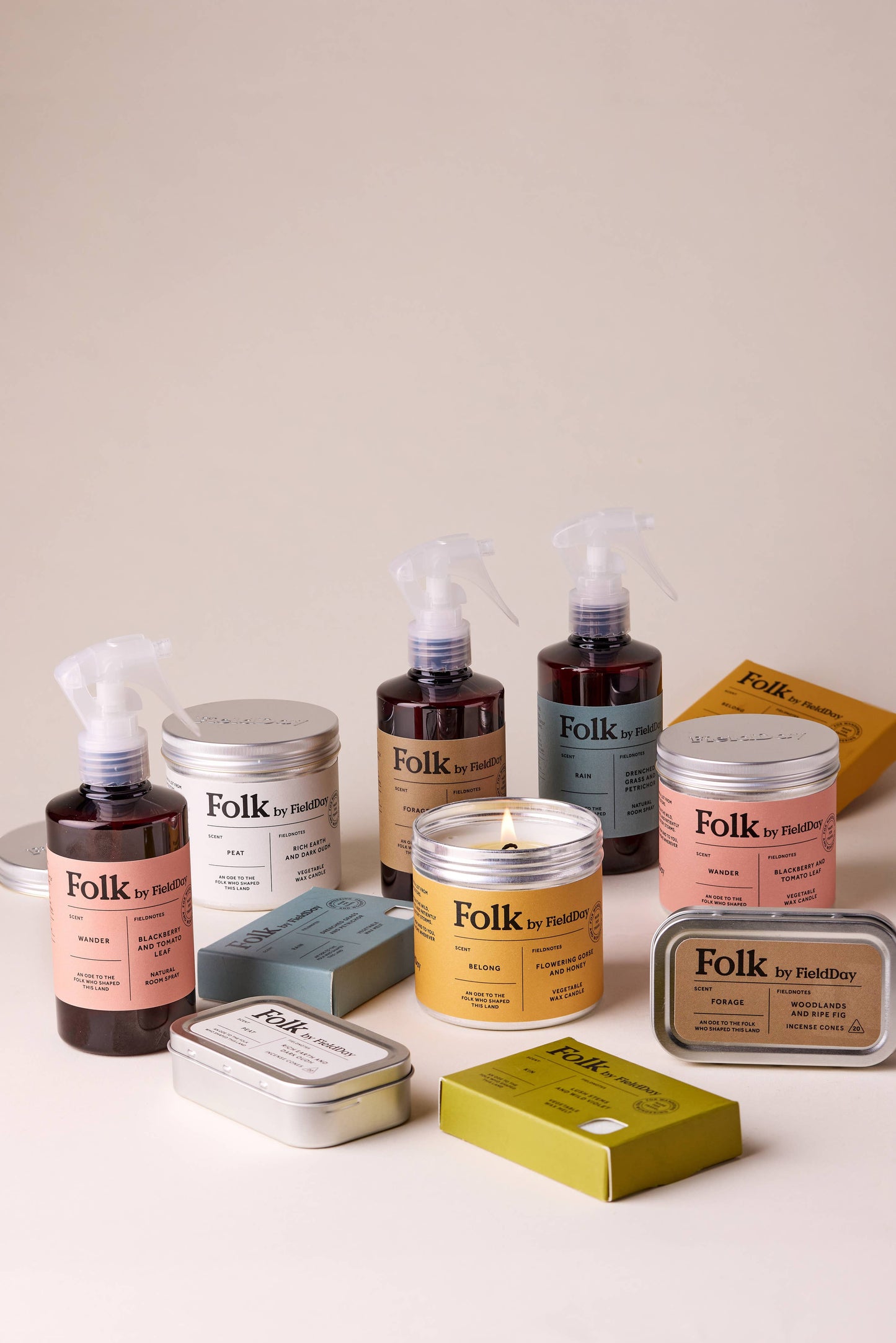 FieldDay: Forage Vegetable Wax Folk Tin Candle