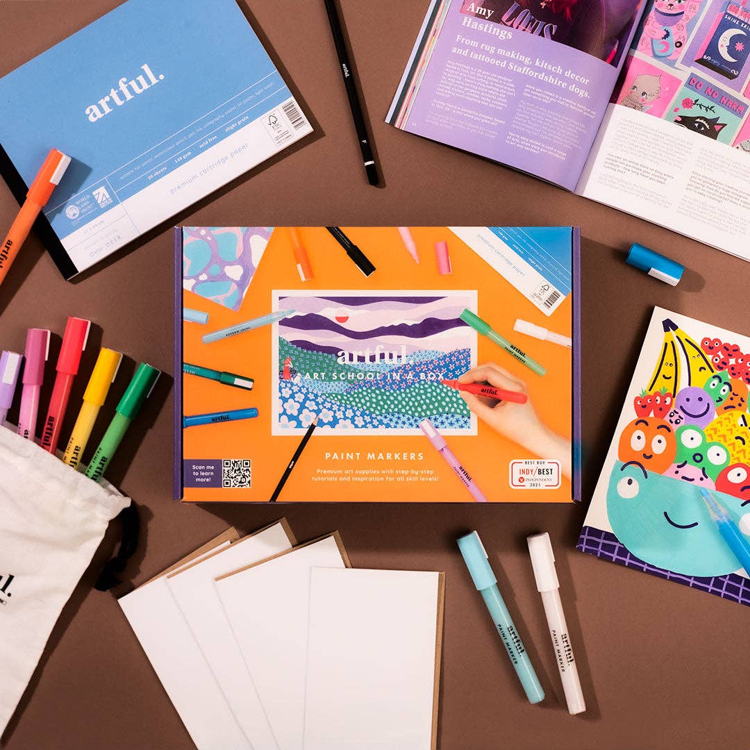 Artful: Art School in a Box - Paint Markers (8460)