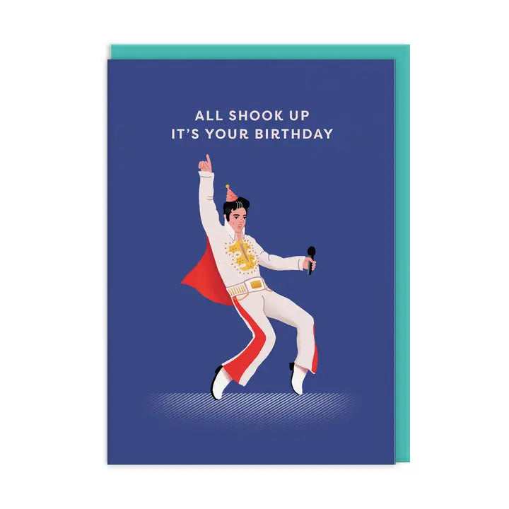 Ohh Deer: Elvis All Shook Up Card