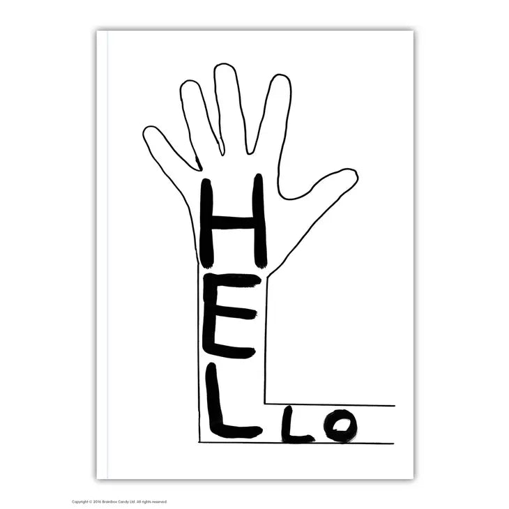 David Shrigley: "Hellooooo" A6 Small Notebook