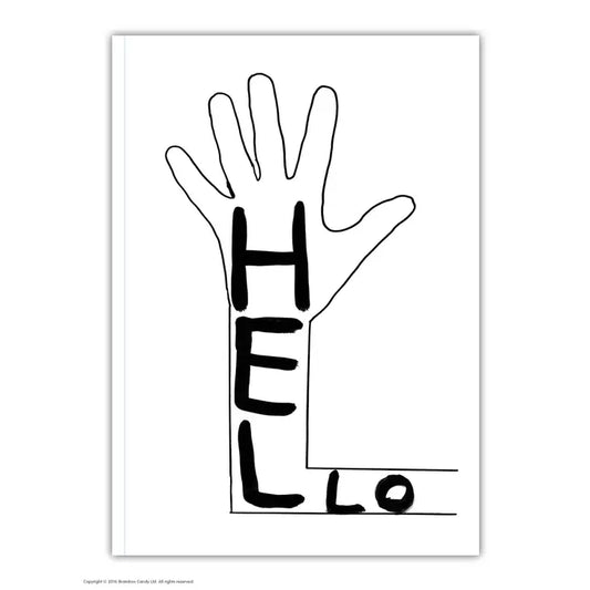 David Shrigley: "Hellooooo" A6 Small Notebook