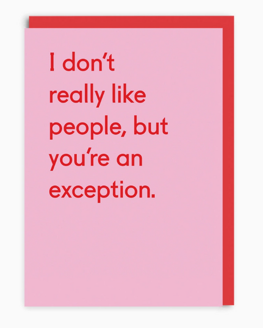 Ohh Deer: I Don't Really Like People Greeting Card