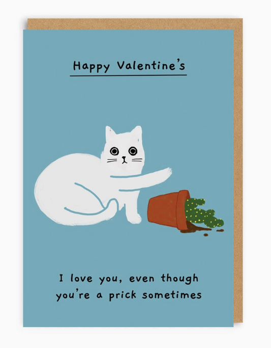 Ohh Deer: I Love You Even Though You're A Prick Greeting Card