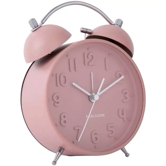 Karlsson -  ICONIC Alarm Clock Matt Pink
