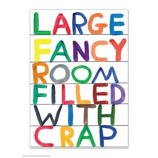 large room shrigley postcard