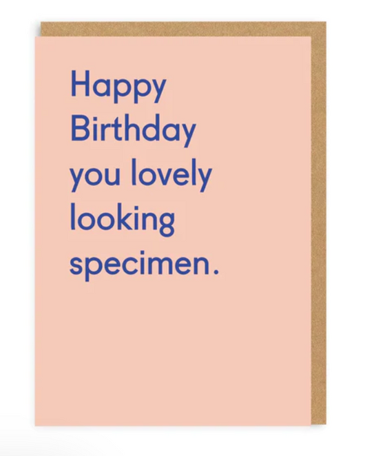 Ohh Deer card: Lovely Looking Specimen Birthday