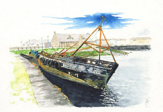 Gina Lynch Print: Mooring in the Claddagh