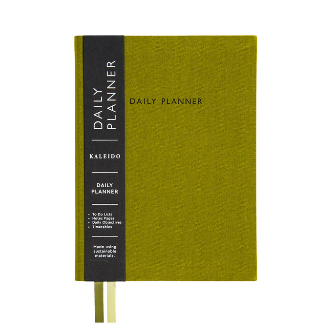 Ohh Deer: Olive Fabric Daily Planner (B6)