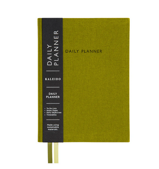 Ohh Deer: Olive Fabric Daily Planner (B6)