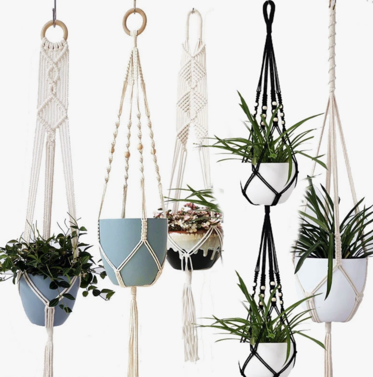 Handmade Macrame Plant Hangers (Plants and Pots Excluded)