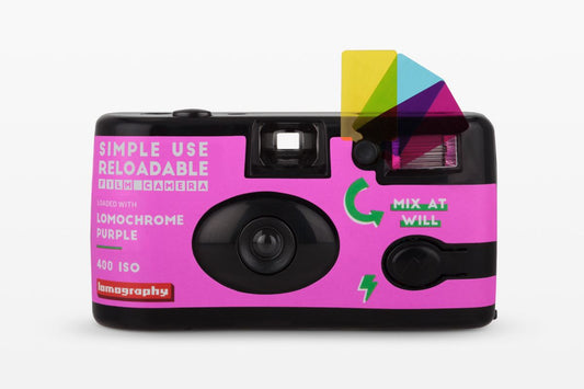 Simple Use Reloadable Film Camera LomoChrome Purple