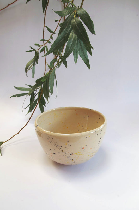 Gillybean Pottery - Terrazzo curved cereal bowl