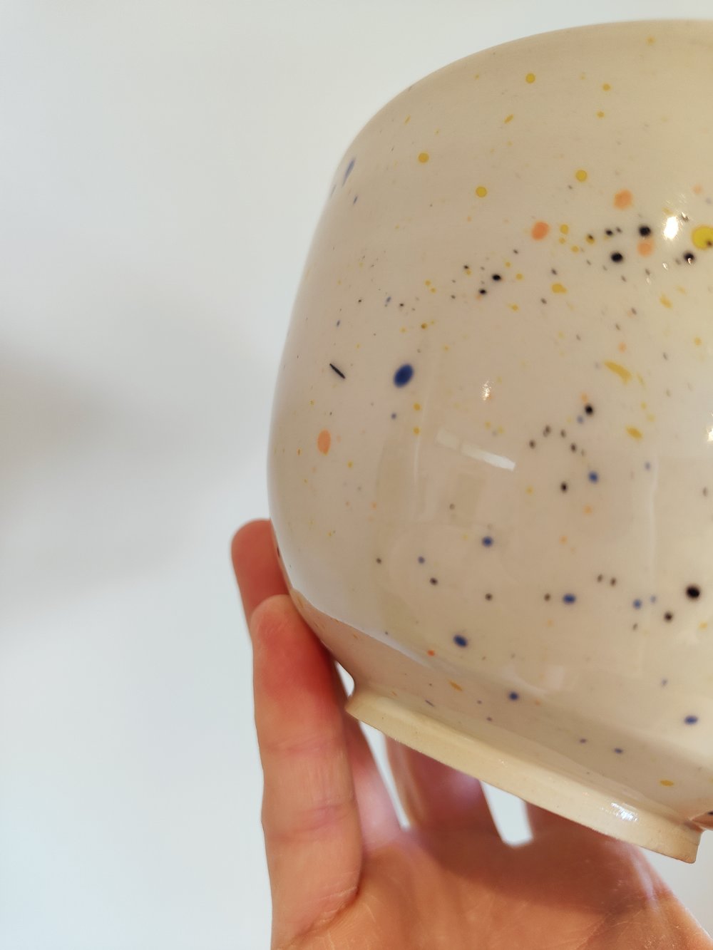 Gillybean Pottery - Terrazzo curved cereal bowl