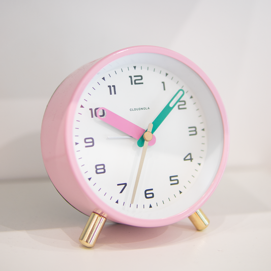 STUDIO MIAMI IS ALARM CLOCK WITH SILENT MOVEMENT IN PINK